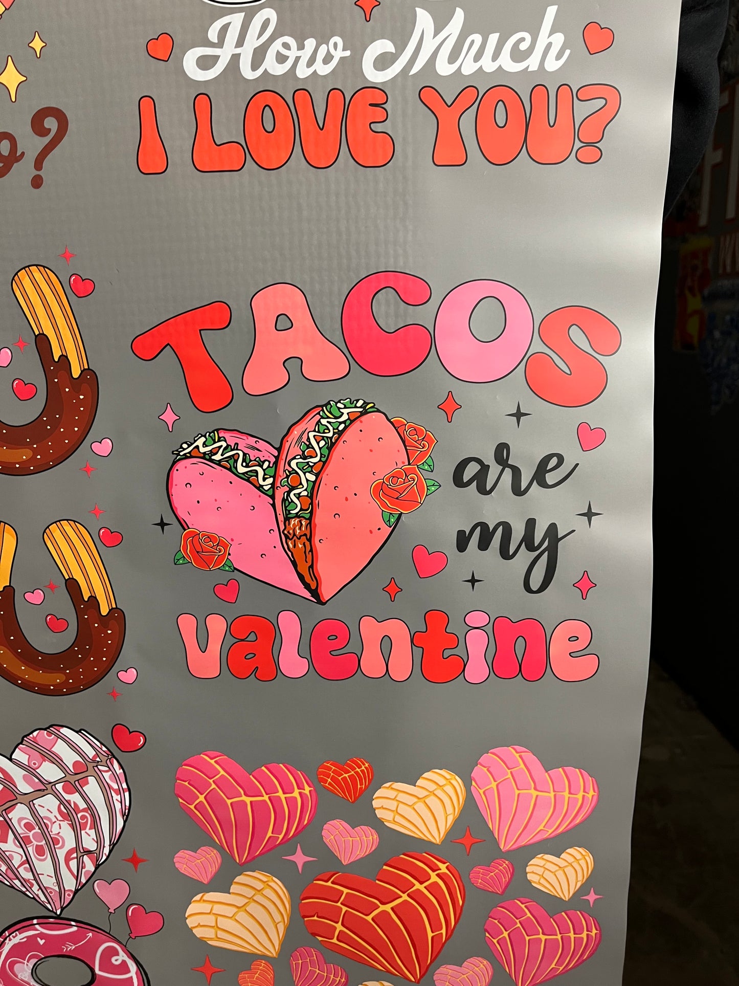 22”x36” Valentine Conchas Gang Sheet